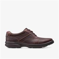 Clarks Mens Bradley Walk Brown Tumb Derby Shoes Leather Casual