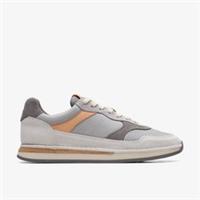 Clarks Mens Craft Run Tor Grey Trainers Suede Sports