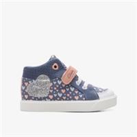 Clarks Girls City Pop Toddler Denim Canvas Canvas Textile Casual