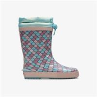 Clarks Girls Tarri Race Kid Pink/Blue Wellies Synthetic Casual