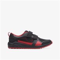 Clarks Boys Aeon Dash Older Black Combination Riptape,Trainers Textile Sports