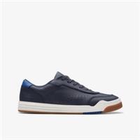 Clarks Boys Urban Solo Older Navy Lace Up,Trainers Leather Casual