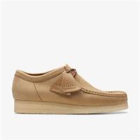 Clarks Mens Wallabee Brown Leather Wallabee Leather Casual