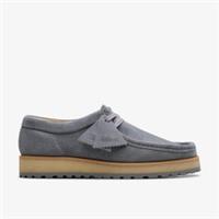 Clarks Mens Walla Scout Lo Grey Suede Wallabee Suede Casual