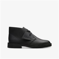 Clarks Kids Unisex,Girls,Boys Desert Boot Older Black Leather Desert Boots