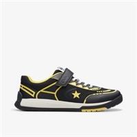 Clarks Kids Unisex,Girls,Boys CICA Star Flex Youth Black Combination Trainers
