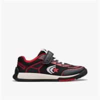 Clarks Kids Unisex,Girls,Boys Cica Star Flex Kid Black/Red Trainers Textile