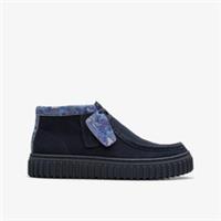 Clarks Kids Unisex,Girls,Boys Tor Hill Older Navy Camouflage Ankle Boots Suede