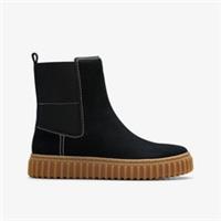 Clarks Kids Unisex,Girls,Boys Tor Hill Top Older Black Ankle Boots Suede Casual