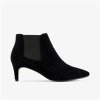 Clarks Womens Laina 55 Boot 2 Black Suede Heels,Ankle Boots Suede Smart
