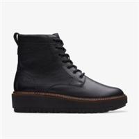 Clarks Womens Orianna W Lace Black Leather Lace Up,Ankle Boots Leather Casual