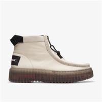 Clarks Womens Torhill Zip Off White Torhill,Ankle Boots Textile Casual