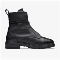 Clarks Womens Rixley Lace Black Leather Lace Up,Ankle Boots Leather Casual