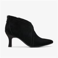 Clarks Womens Kataleyna Sol Black Suede Heels,Ankle Boots Suede Smart