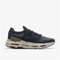 Clarks Mens NXE Lo Navy Nubuck Trainers Nubuck Sports