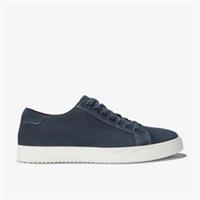 Clarks Mens Lockton Lace Navy Suede Trainers Suede Casual