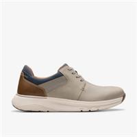 Clarks Mens Motion Trek PT Taupe Combination Trainers Nubuck Casual