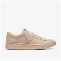 Clarks Womens Craft Cup Walk Light Sand Suede Trainers Suede Sports
