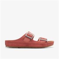 Clarks Womens Brookleigh Sun Dusty Rose Suede Flat Sandals,Slip Ons Suede Casual