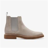 Clarks Mens Clarkdale Easy Grey Chelsea Boots,Ankle Boots Suede Casual