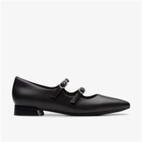 Clarks Womens Natalyn Lane Black Leather Mary Jane Leather Smart