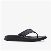 Clarks Mens Wesley Belt Navy Flip Flops Textile Sports