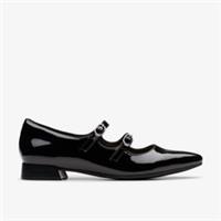 Clarks Womens Natalyn Lane Black Patent Mary Jane Synthetic Smart
