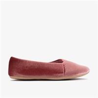 Clarks Womens Bundle Ballet Rose Slippers Textile Casual