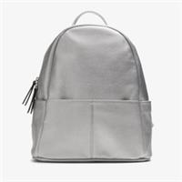 Clarks Womens Handlist Lulu Silver Backpack Synthetic Casual