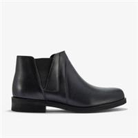 Clarks Womens Demi 2 Beat Black Ankle Boots Leather Casual