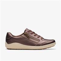 Clarks Womens Bryianne Bayla Bronze Metallic Trainers Synthetic Casual