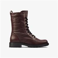 Clarks Womens Orinoco 2 Style Burgundy Leather Lace Up,Ankle Boots Leather