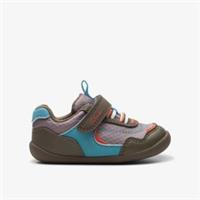 Clarks Boys Roamer Sport Toddler Khaki Combination Riptape,Pre Walker Textile