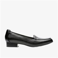 Clarks Womens Keesha Luca Black Slip Ons,Loafers Leather Workwear,Smart