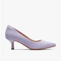 Clarks Womens Violet 55 Rae Lilac Suede Heels,Court Shoes Suede Smart