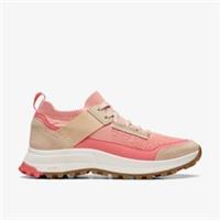 Clarks Womens ATL Trek Knit Waterproof Peach Combination Walking,Trainers