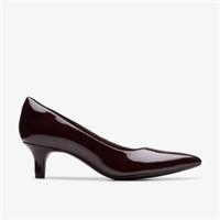 Clarks Womens Shondrah Jade Merlot Heels,Court Shoes Synthetic Smart