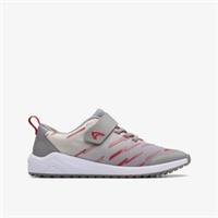 Clarks Girls Aeon Solo Older Pewter Riptape,Trainers Textile Sports