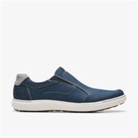 Clarks Mens Mapstone Step Navy Nubuck Slip Ons Nubuck Casual