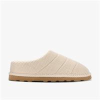 Clarks Womens Adyin Soft Cream Slippers Textile Casual