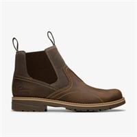 Clarks Mens Morris Easy Beeswax Leather Chelsea Boots,Ankle Boots Leather Casual
