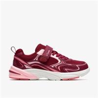 Clarks Girls Crafton Move Kid Pink Combination Synthetic Trainers Textile Casual