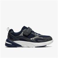 Clarks Boys Crafton Move Kid Navy Combination Synthetic Trainers Textile Casual