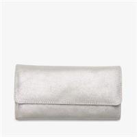 Clarks Womens Roslyn Mid Grey Metallic Purse,Clutch Bag Leather Casual