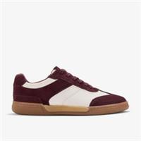 Clarks Womens Maseri Walk Burgundy Combination Trainers Suede Sports
