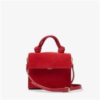 Clarks Womens Roslyn Ritzy Red Suede Clutch Bag Suede Casual
