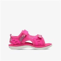 Clarks Girls Star Games Toddler Pink Flat Sandals Textile Casual