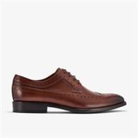 Clarks Mens Banstead Tip Tan Leather Lace Up,Brogues Leather Smart