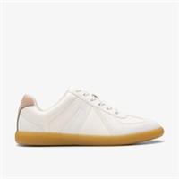 Clarks Womens Nykole Step White Trainers Synthetic Casual