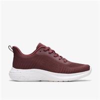 Clarks Womens Izza Knit Burgundy Trainers Textile Sports